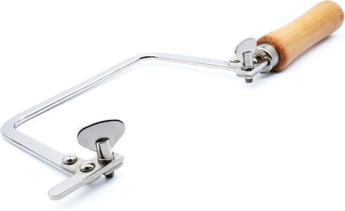 0.6mm Diamond Wire Hand Saw with Steel Frame Coping Saw for Jade Marble Granite Metal Glass Ceramic