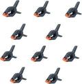 Spring Clamps,10 Pack 3.5in Professional Plastic Heavy Duty Spring Clips for Crafts, Backdrop Clips Clamps for Backdrop Stand,Photography Studios,Woodworking,Home Improvement