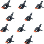 Spring Clamps,10 Pack 3.5in Professional Plastic Heavy Duty Spring Clips for Crafts, Backdrop Clips Clamps for Backdrop Stand,Photography Studios,Woodworking,Home Improvement