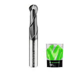 Carbide Ball Nose End Mill 2 Flute 5/16 Inch SHK. and Cutting Dia. 3D Carving, High-Speed and Deep Cutting, AlCrN Coated, Apply for Alloy Steel, Stainless Steel and Various Cast Iron.
