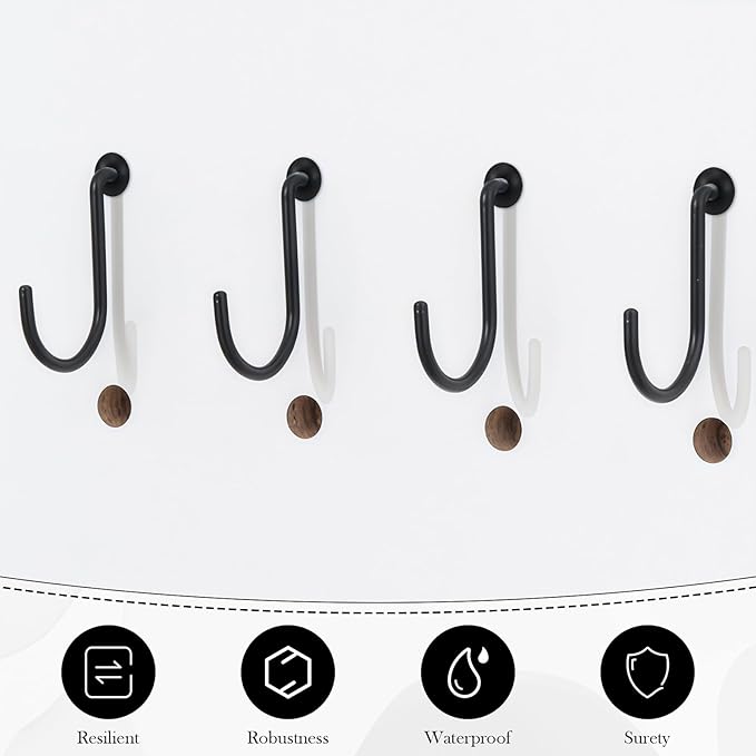 120Pcs Pegboard Hook Locks - Peg Hook Stoppers Clips Fit for 1/4 Inch Peg Board Retainer Clips Secure Hooks for Garage Tool Organization, Workshop Retail Display (Black)