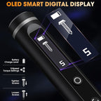 3.7V Mini Electric Screwdriver,50 in 1 Precision Screwdriver Set,Small Repair Tool Kit with 5 Torque/500mAh Battery/OLED Display/4 LED Lights for Electronics Computer/Phone/Camer/Eyeglass/Watch