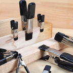 Amazon Basics 20-Piece Steel Spring Clamp Set, 15 Pack of 3/4-inch, 5 Pack of 1-inch, Black/Silver