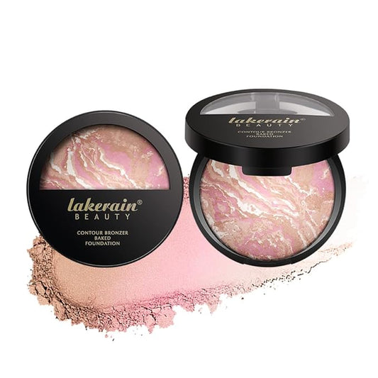 Baked Foundation, Coror Correcting Baked Foundation,Buildable Coverage, Lightweight Powder Foundation, Creates a Perfect Canvas and a Natural Semi-Matte Finish(01# Porcelain)-VeraVaultWomen
