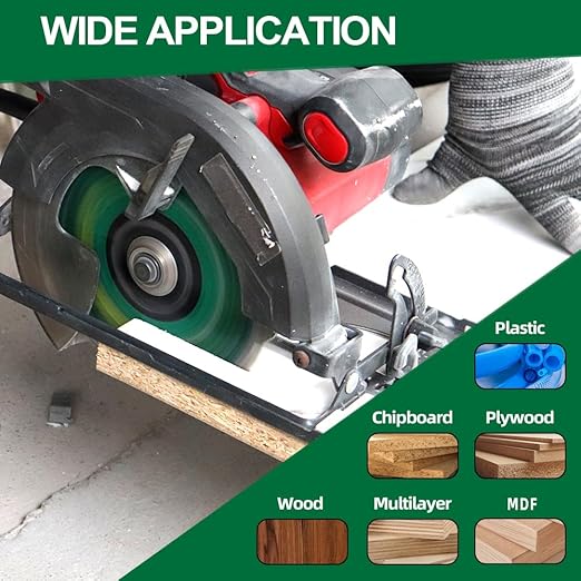 Circular Saw Blade 5-1/2 Inch - 24&48T ABT Wood Cutting Saw Blade with 5/8” Arbor for Wood, Plastic, Plywood, Particle Boards, Multilayer Boards(2 Pack)