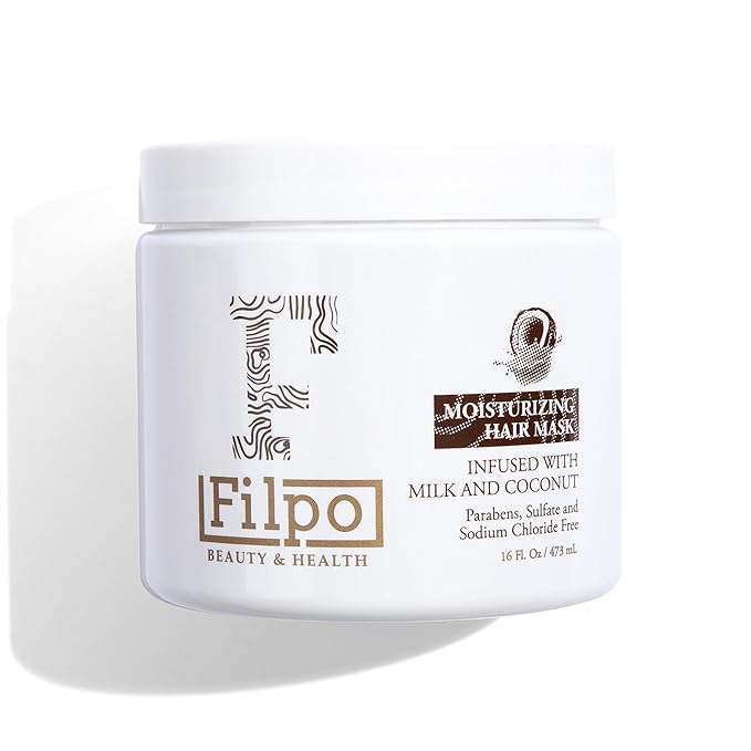 FILPO Coconut Milk Hair Mask - Deep Conditioning with Coconut Oil and Argan Oil for Dry, Damaged, Curly Hair Growth & Sulfate Free Hair Care-VeraVaultWomen