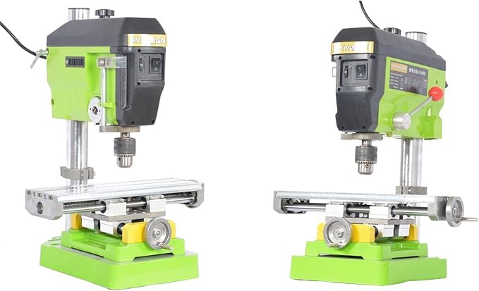 AMYAMY Milling Machine Worktable,Cross Slide Table - Compound Drilling Slide Table for Bench Drill Adjustable X-Y Axis (350x100mm)