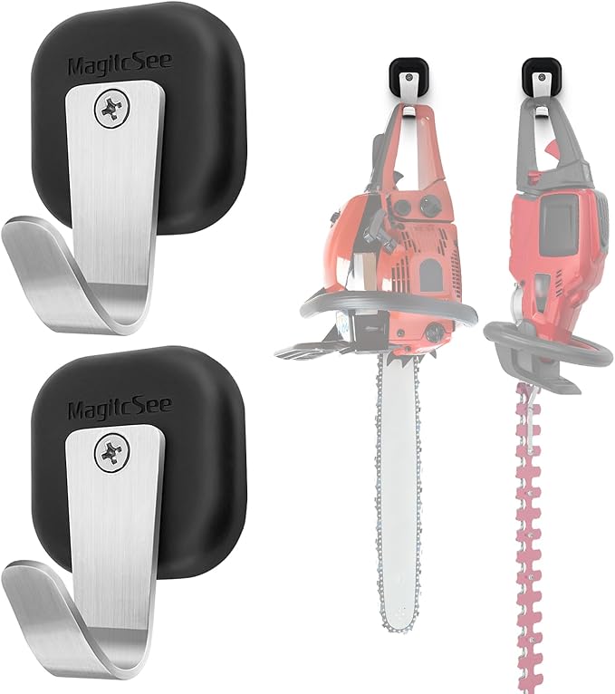 Upgraded Heavy Duty Magnetic Hook, Powerful Magnet Versalite Indoor and Outdoor Tool Towel Brooms Coat Hanger for Cruise Garage RV Workshop Tool Box, Magnet Organize Stainless 304 Hooks, 2 Pack