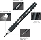 Small Electric Screwdriver Set, JAKEMY Adjustable 3 Torque Cordless Screwdriver Set for Laptop, Rechargeable Mini Computer Screwdriver Kit for Electronics Repair with Shadowless LED Lamp