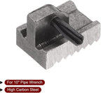 HARFINGTON Pipe Wrench Heel Jaw with Pin Assembly 10" Wrench Replacement High Carbon Steel