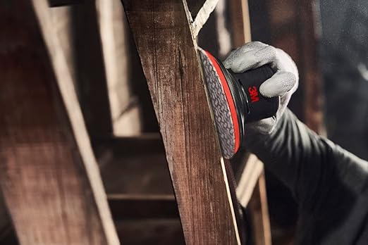 3M Random Orbital Sander, Xtract Pneumatic 88953, 6 in, with Central Vacuum Attachment, 3/32 in Orbit, Ergonomic and Lightweight ROS, .28 HP (209W) Motor