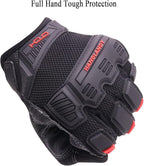 HANDLANDY Mens Work Gloves Touch screen, Utility Mechanic Gloves, Flexible Breathable Fit- Padded Knuckles & Palm