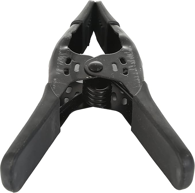 Lot of 8-6" inch Spring Clamp Large Super Heavy Duty Spring Metal All Black - 2.5 inch Jaw opening