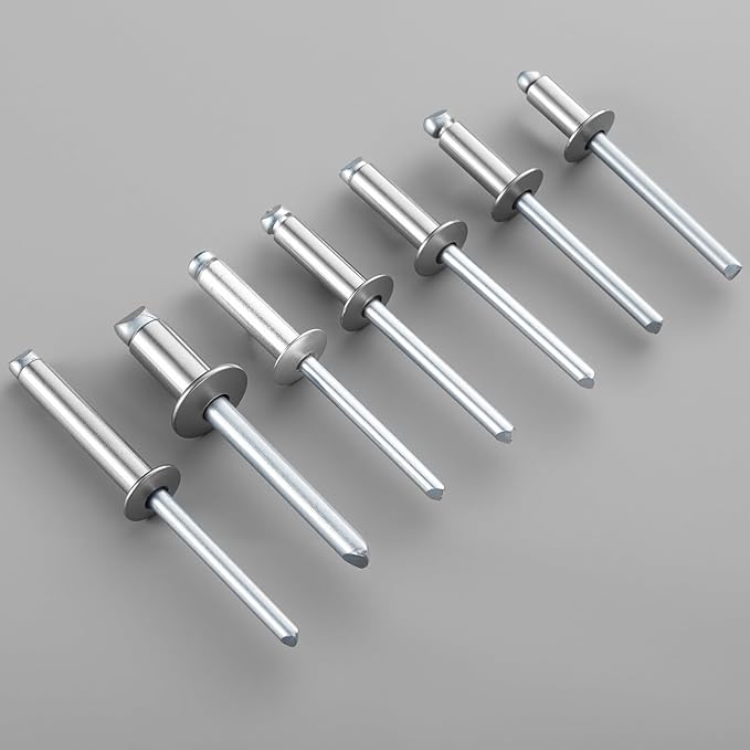280pcs 1/8" x 1/4",Stainless Blind Rivets,Pop Rivets,304 Stainless Steel Grip and Steel Mandrel, 3.2 x 6mm
