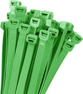18 inch Green Zip Ties Heavy Duty 100 PACK, 200 LBS Ultra Exclusive Strong Plastic Wire Ties, Large Cable Ties Extra Long Tie Wraps, Indoor and Outdoor UV Resistant