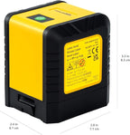 Amazon Basics Horizontal/Vertical and Cross-Line Class II Laser Level, 59 ft / 708 in, Yellow/Black