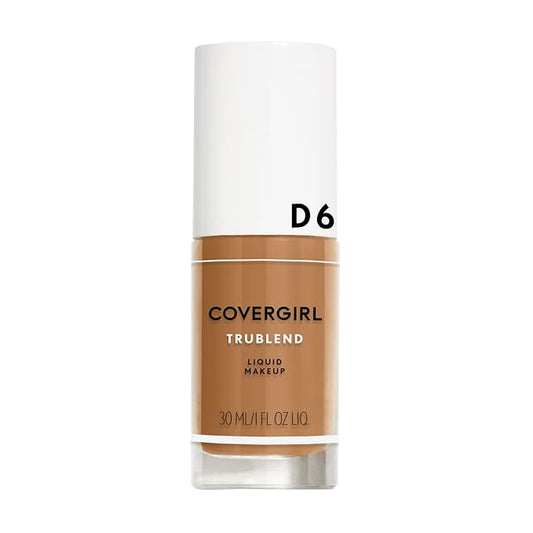 COVERGIRL truBlend Liquid Foundation Makeup Toasted Almond D6, 1 oz (packaging may vary)-VeraVaultWomen
