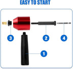 YUZES Rivet Nut Tool Adapter for Cordless Drill Electric- Newly Labor-Saving Rivet Gun Kit Professional Rivet Nut Tool kit with Carrying Case (Rivet Nut Tool-30-R1)