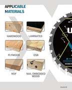 7-1/4-Inch 24-Tooth Circular Saw Blade with 5/8-Inch Arbor, Framing Wood Cutting, Carbide Tip, Thin Kerf, for Plywood, MDF, OSB, Laminated