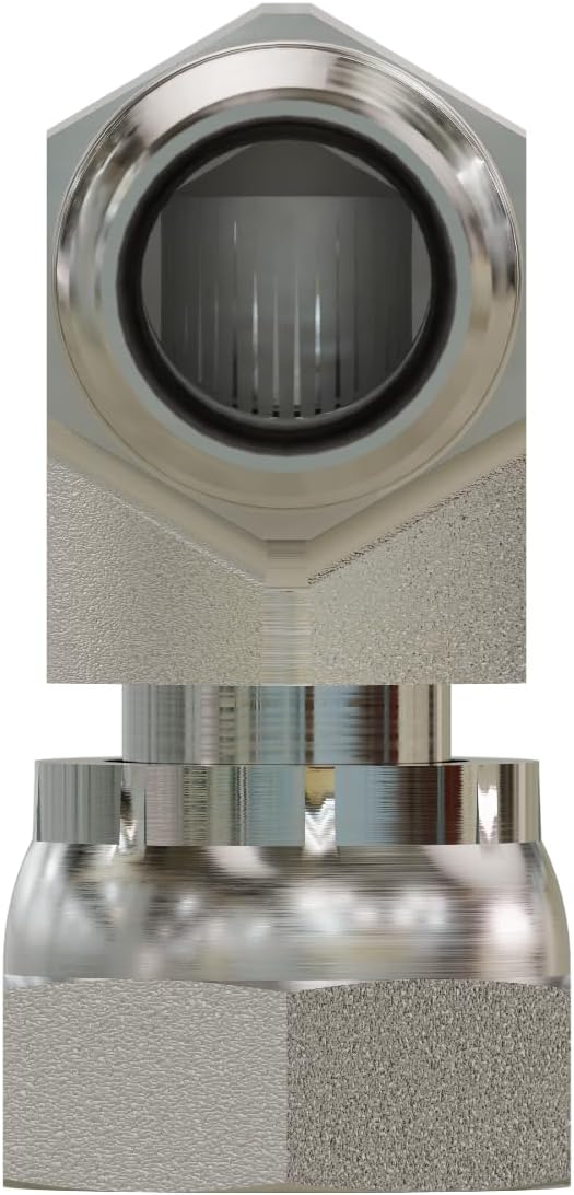 3/8" Male to 1/2" Female Pipe Swivel Elbow 90° Hydraulic Adapter