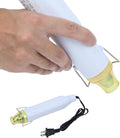 Heat Gun, 110V 300W Handed Hot Air Gun, 3.28FT Ultra-Long Cable Portable Heat Gun with Stand and Power Cord for Shrinking Wrapping PVC, DIY Embossing and Drying Paint (White)
