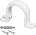 20 Set PVC conduit pipe strap clamps Φ25 MM - SCH 3/4 IN,Two Hole plastic pipe clips