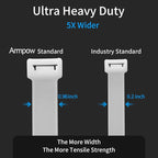 26 inch Black Zip Ties Heavy Duty 11 PCS, 440 LBS Ultra Exclusive Strong Plastic Wire Ties, Large Cable Ties Extra Long Tie Wraps, Indoor and Outdoor UV Resistant