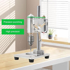 Mini Drill Press, Mini Drilling Machine 0.3-4mm Chuck, Small Bench Drill with Speed Adjustable CNC Machined Drilling Machine for DIY Woodworking Metalwork