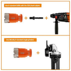 Diamond Core Drill Bit Kit BGTEC Diamond Hole Saw Tile Cutter for Porcelain Tile Ceramic Marble Brick Granite Stone, 5/8"-11 Thread 6/6/8/25/35/50/65mm+6-25mm Finger Chamfer Bit+SDS Adapter