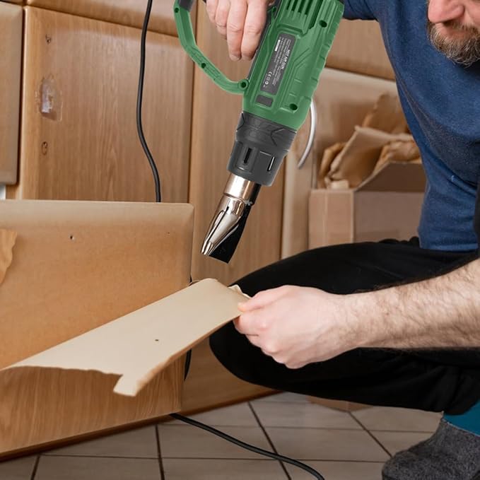 Prostormer 2000W Heat Gun, Hot Air Gun 140°F-1022°F(60°C-550°C) Variable Temperature Control for 3 Speed Settings with 4 Nozzels, for PVC, Paint Stripping, Shrink Wrapping, Crafts