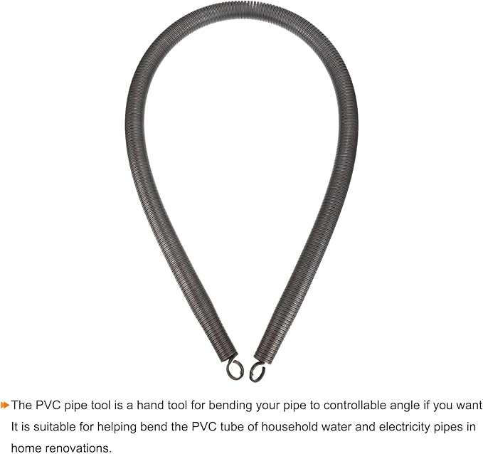 MECCANIXITY Spring Tube Bender OD 23.8mm/0.94" Steel Spring Pipe Bending Tubes 1000mm/39.37" Long for 1" PVC Pipe(ID 25mm) in Home Renovations,Electrician Wiring Bending Pipe(insert-pipe use)