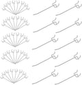 50 Pack 4 Inch Pegboard Hooks, L Shape Metal Hooks Kit for 1/4" and 1/8" Pegboard, Utility Hooks Suit for Organizing Storage Tools, Garage, Kitchen, Office, Tools