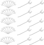 50 Pack 4 Inch Pegboard Hooks, L Shape Metal Hooks Kit for 1/4" and 1/8" Pegboard, Utility Hooks Suit for Organizing Storage Tools, Garage, Kitchen, Office, Tools
