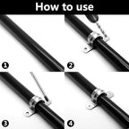 50 Pack 2-1/2 Inch 63mm U Bracket Rigid Pipe Strap Clamp, Two Hole Strap U Tube Pipe Conduit Clamp Clip for Pipe Fixing