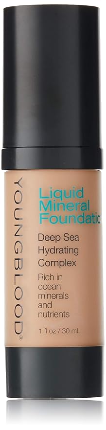 Youngblood Clean Luxury Cosmetics Liquid Mineral Foundation, Capri | Dewy Mineral Lightweight Full Coverage Makeup for Dry Skin Poreless Flawless Tinted Glow | Vegan, Cruelty Free, Gluten-Free-VeraVaultWomen