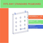 Pegboard Bins Pegboard Cups 15 Packs Set with Peg Hooks Assortment Cups with Hooks Assortment Bins Accessories for Garage Craft Workshop Workbench