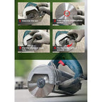 LSS 16 inch Diamond Blades Dry or Wet Cutting General,Purpose Power Saw Blade,for Masonry Brick Marble Concrete Circular Saw Blade (16")