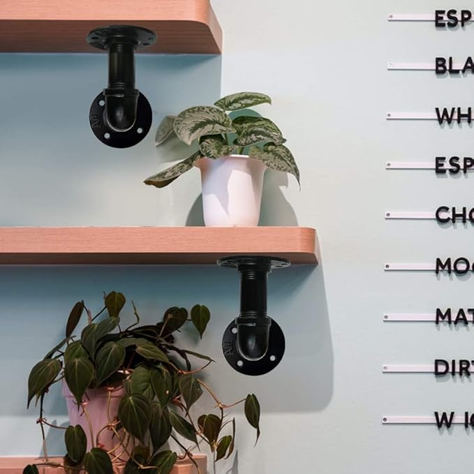 GeilSpace 1" × 20" Pre-Cut Black Metal Pipe, Industrial Steel Fits Standard One Inch Black Threaded Pipes and Fittings - Vintage DIY Industrial Shelving (1" × 20")