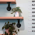 GeilSpace 1" × 2" Pre-Cut Black Metal Pipe, Industrial Steel Fits Standard One Inch Threaded Pipes and Fittings - Vintage DIY Industrial Shelving (1" × 2", Black)