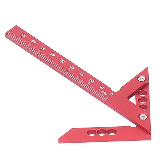 Woodworking Center Finder, Aluminum Alloy 45 Degree Angle Scribing Gauge Woodworking Center Finder Marking Tool for Various Woodworking Projects