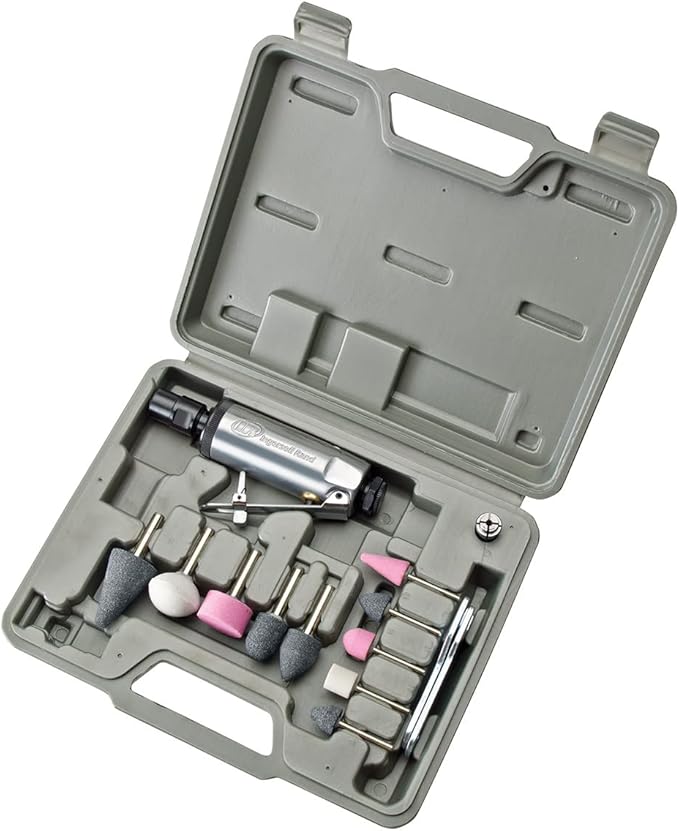 Ingersoll Rand 307BK Air Die Grinder Stone Kit, 28,000 RPM, 0.25 HP, 1/4" Collet, Front Exhaust