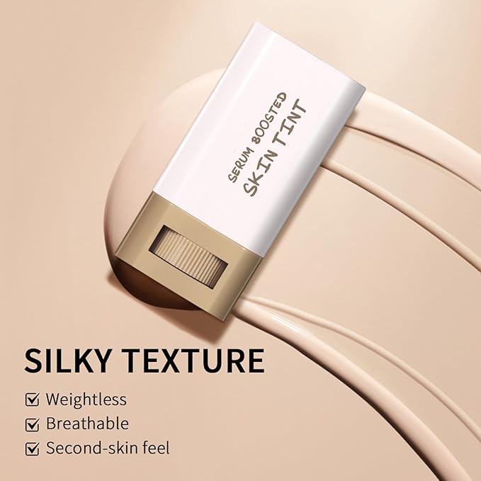 Beauty Balm Serum Boosted Skin Tint – Hydrating Tinted Moisturizer, Lightweight Solid Tinted Foundation Stick for Flawless, Sheer to Medium Coverage, Radiant & Dewy Finish, All-Day Wear (2#, 1)-VeraVaultWomen