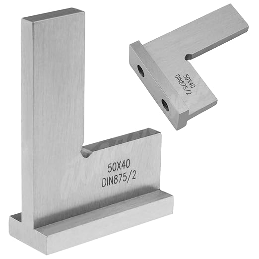 Machinist Square with Base, Atarvana 90 Degree Precision Square Right Angle Ruler Hardened Steel for Woodworking Carpentry