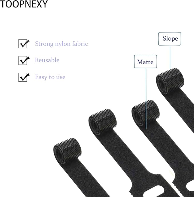 60 Pieces Cable Labels & Reusable Hook and Loop Fastening Ties Set - 30 Pieces Cord or Wire Labels & 30 Pieces Labels for Electronic Cords, Home & Office Cord Management