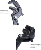 2 Pcs Multi-function Universal Wrench Set Self Adjusting Spanner Quick Power Grip Pipe Wrench for Auto Repair and Home Maintenance