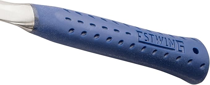 ESTWING Framing Hammer - 30 oz Long Handle Straight Rip Claw with Milled Face & Shock Reduction Grip - E3-30SM