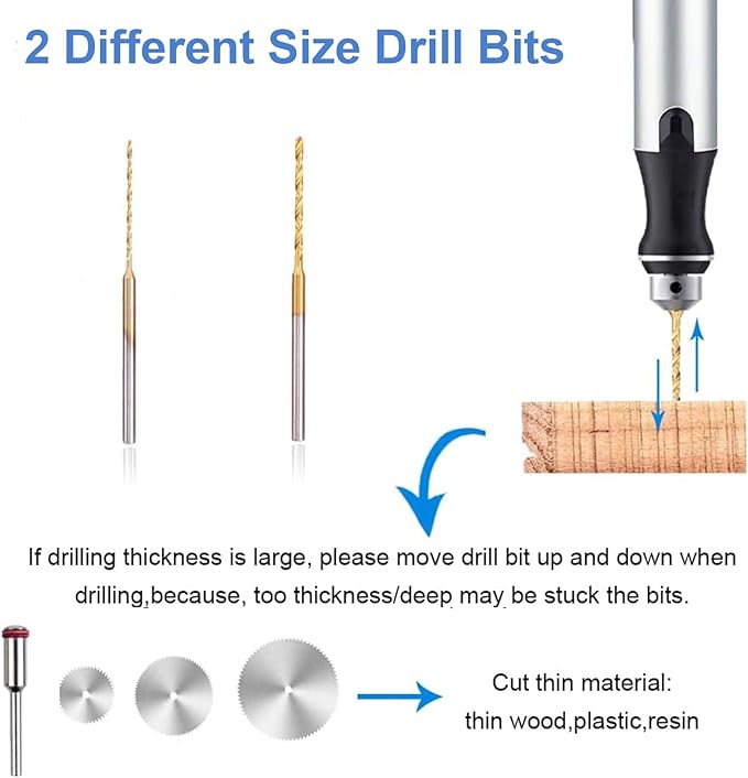 Electric Engraving Pen, 3-Speed Mini Cordless Rotary Tool Kit with 54 Accessories - USB-C Rechargeable for Wood, Metal, Glass, Plastic - Ideal for DIY, Jewelry & Craft Projects