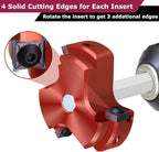 4 Inch PVC Pipe Reamer,PVC Socket Saver Fitting Saver with Triple Blade,Plastic Pipe Fitting Reamer Plumbing Tool for Sch.40 CPVC ABS Socket Hub,Fit Standard 1/2" Drills