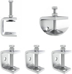 1.2 Inch Stainless Steel Heavy-Duty Clamp, Stainless Steel C-Shaped Clamp with 1-Inch Opening, Suitable for Woodworking Bonding, Cutting and Installation. 4pcs