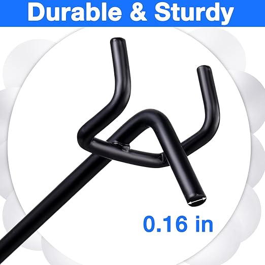 Shimeyao 100 Pcs Peg Board Shelving Hooks Stainless Steel Hanging Board Pegs Wall Display Hooks Bulk for 1/8 1/4 Garage Storage Organizer Accessories(12 Inch,Black)